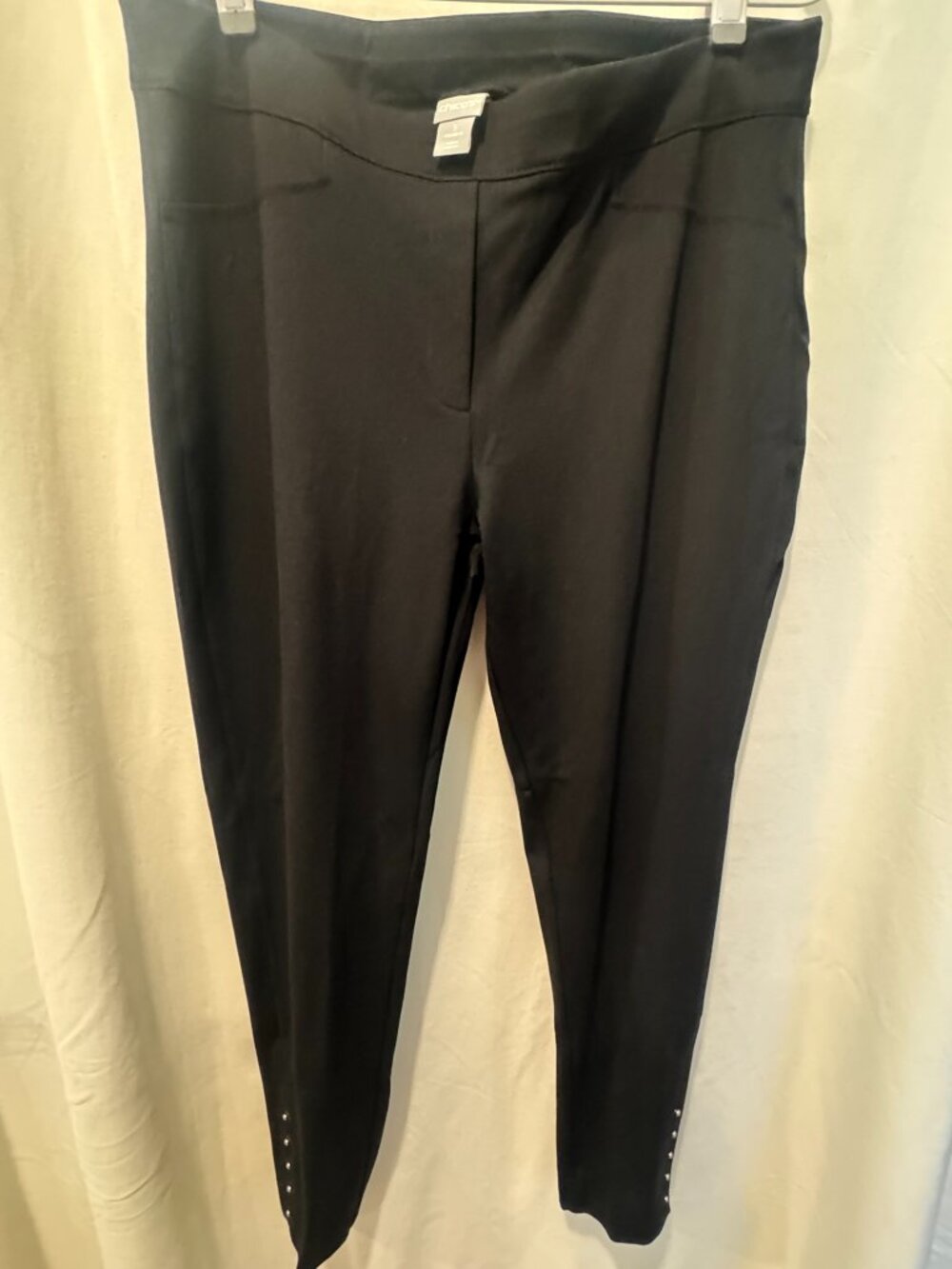 Chico Black Ankle Pants,  Size 3